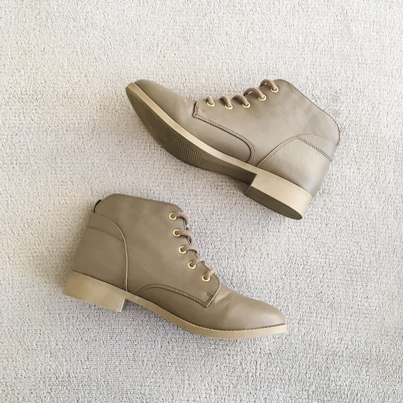SO Shoes - Taupe Ankle Boots